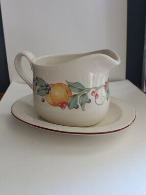 Corelle Abundance Gravy Boat With Plate